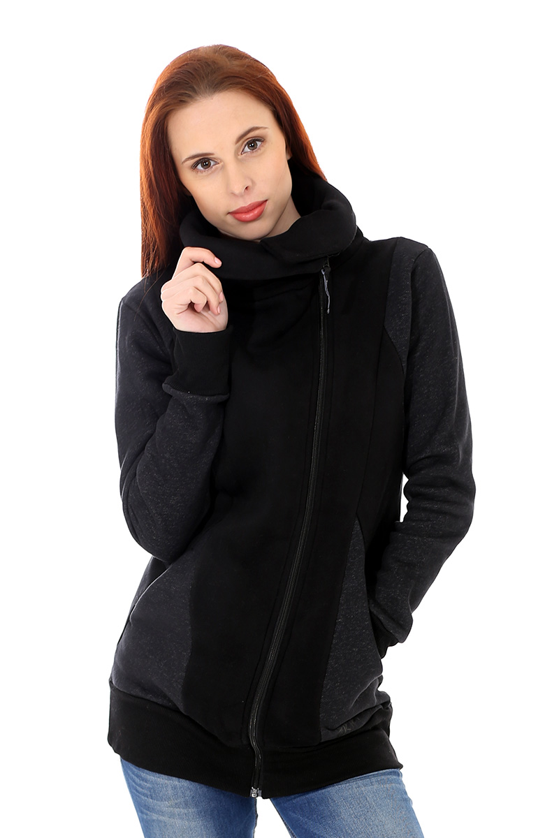 Mikino-kabátek black grey