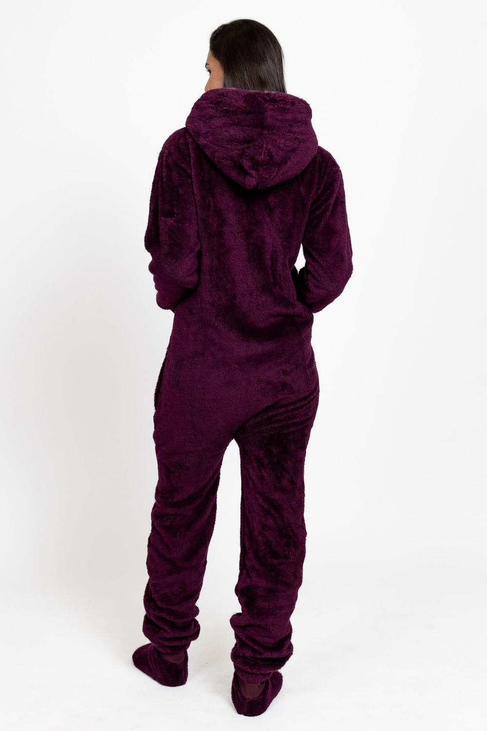 Overal teddy deep plum