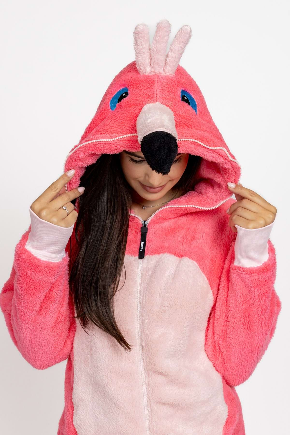Overal teddy plameňák