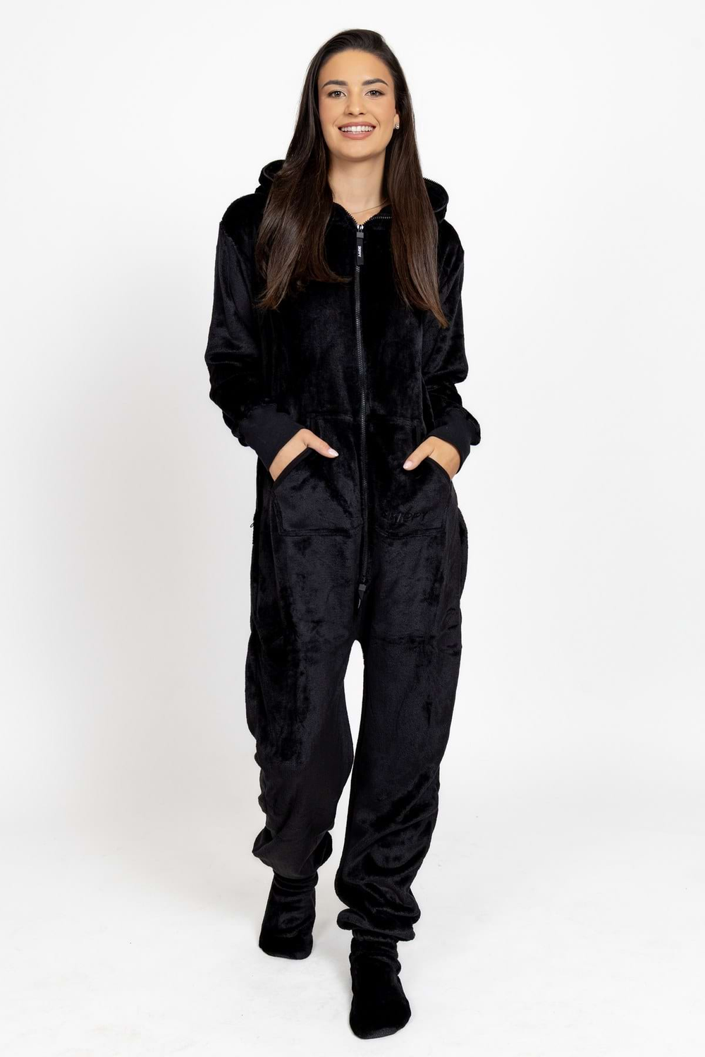 Overal velur black