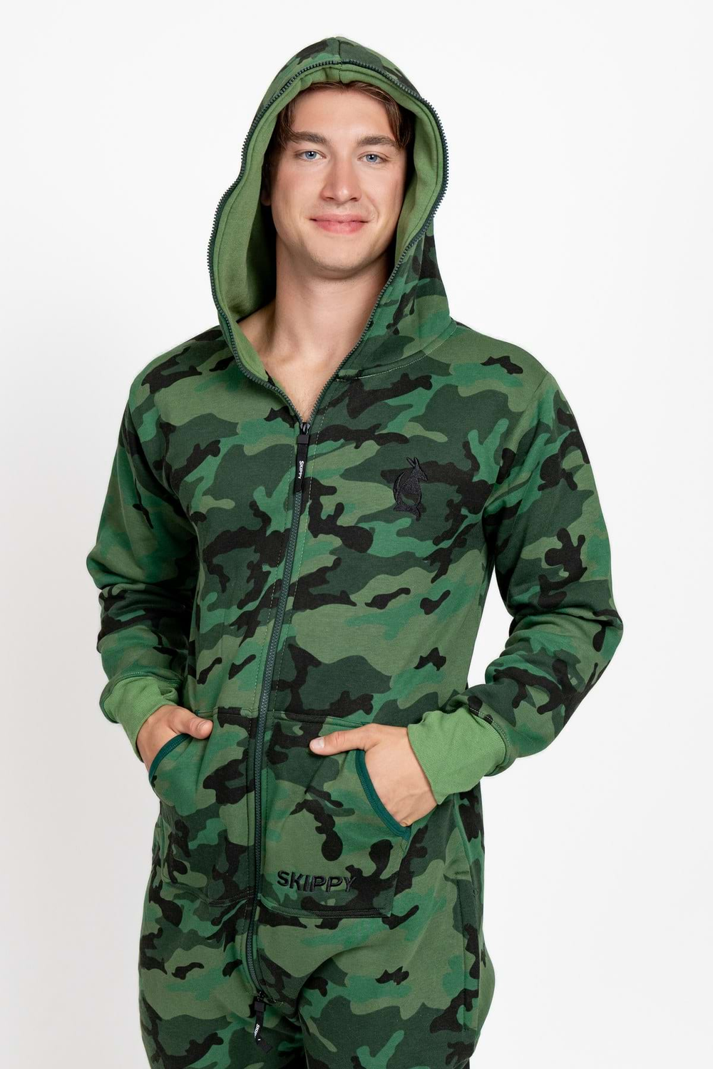 Overal camo green