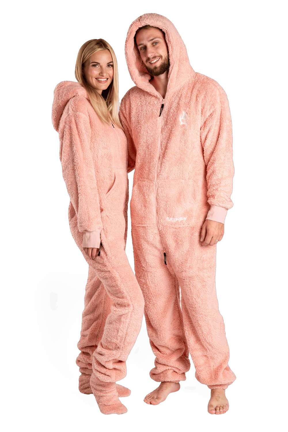 Overal teddy dusty pink