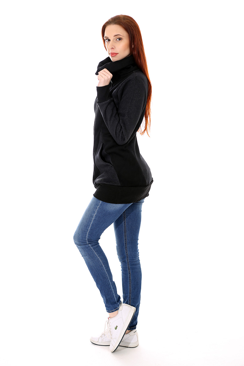 Mikino-kabátek black grey