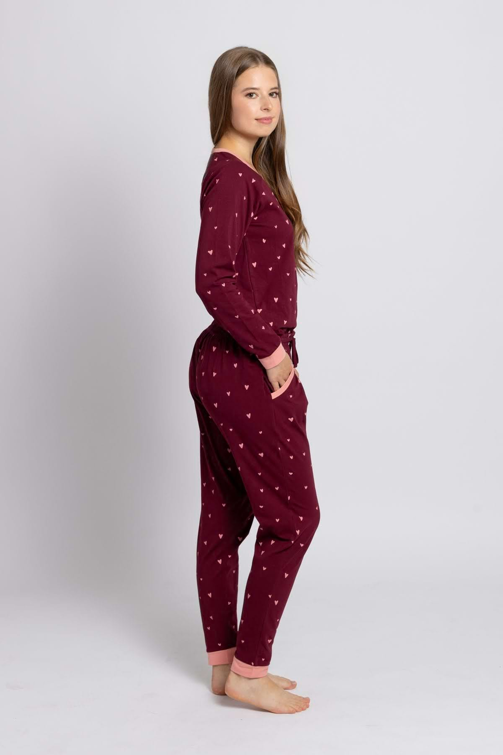 Dámský overal sangria hearts