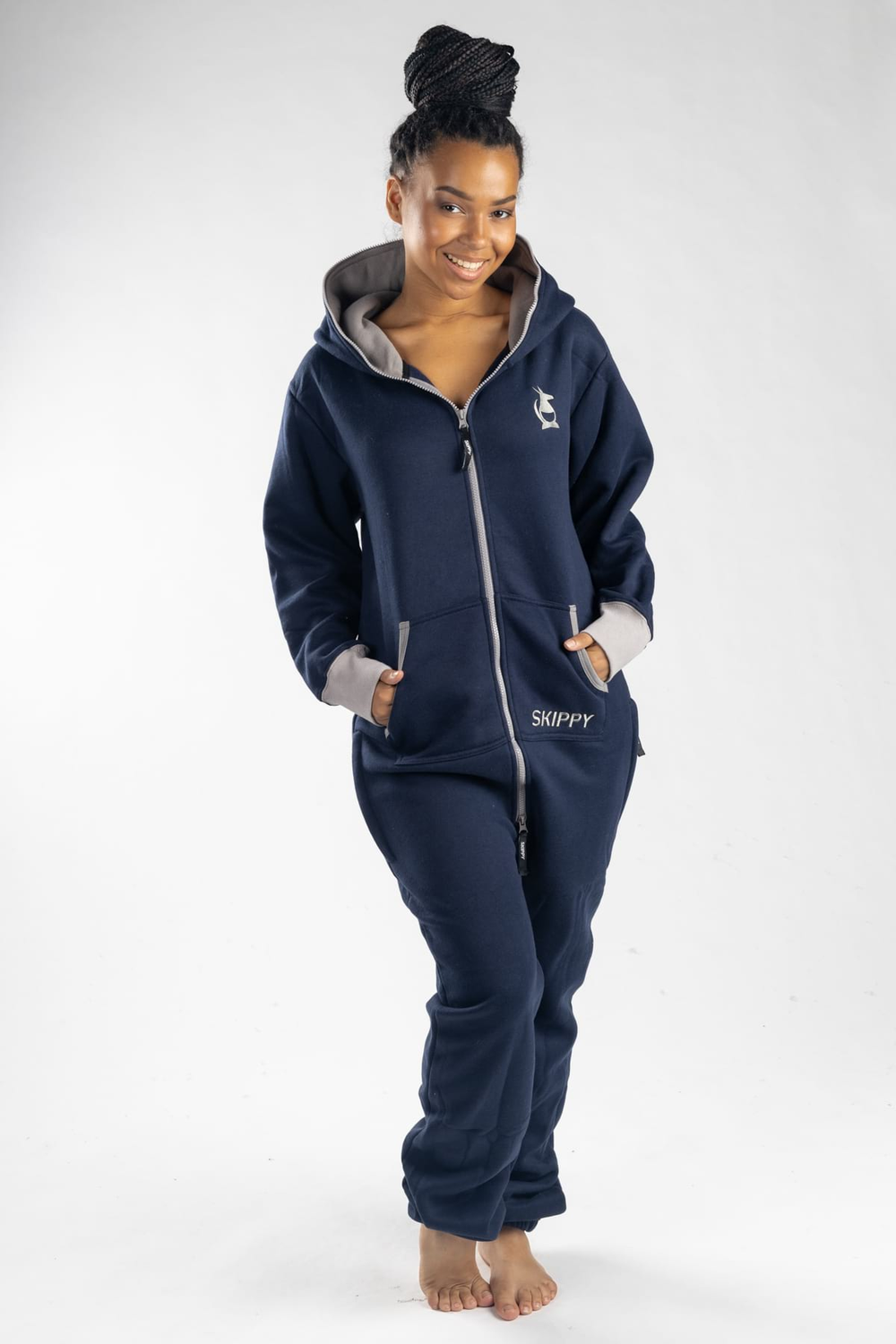 Dupačky navy silver