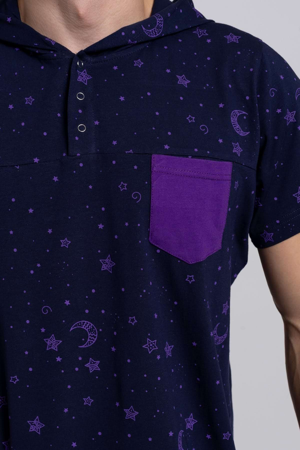 Pánská noční košile navy sky