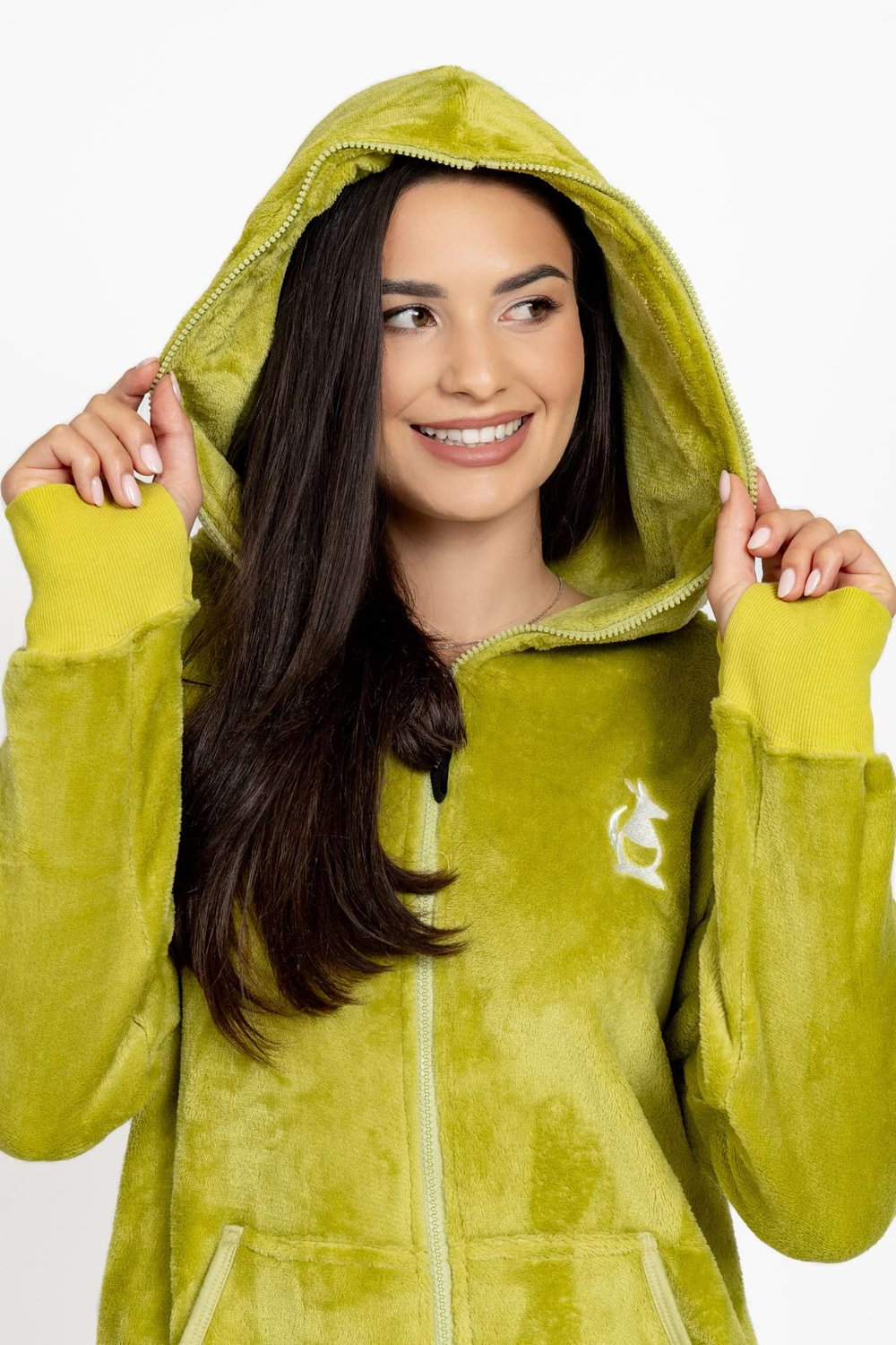 Overal velur wasabi
