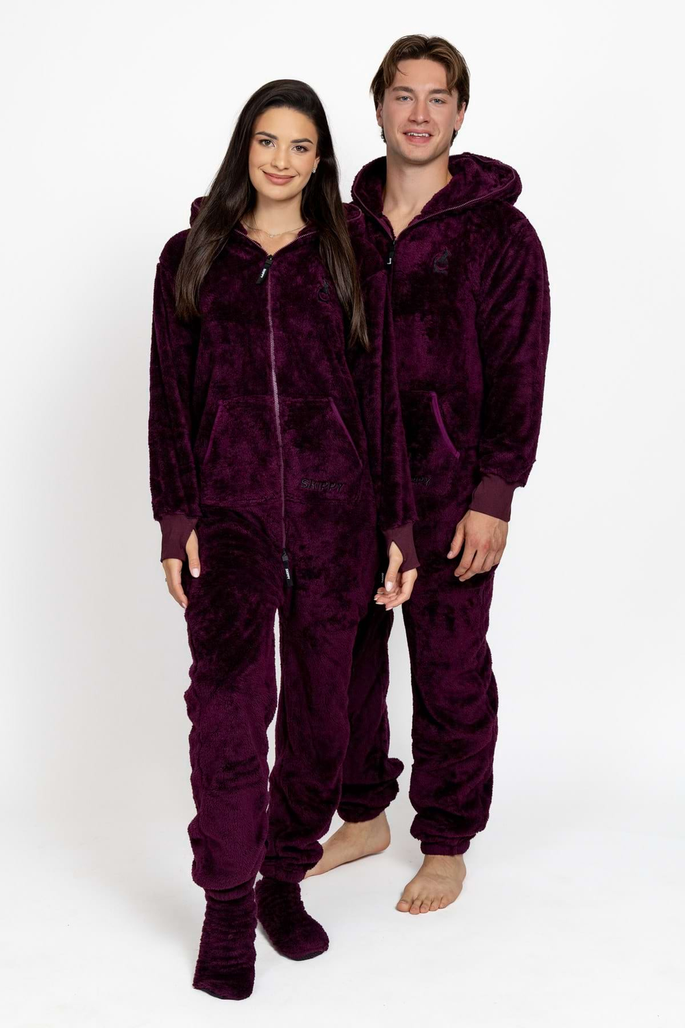 Overal teddy deep plum