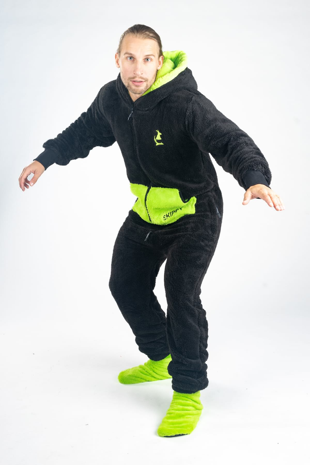 Dupačky teddy black green