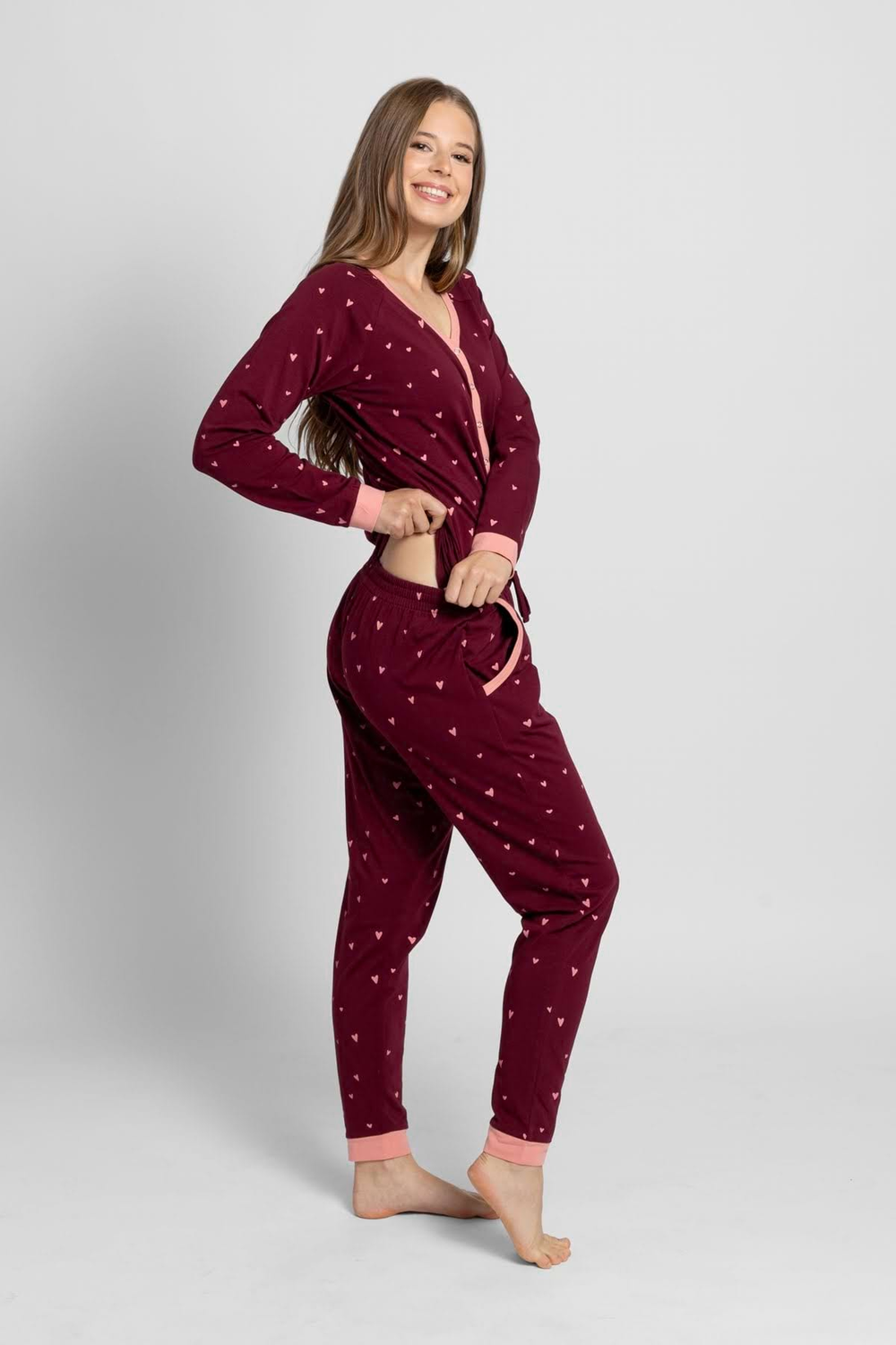 Dámský overal sangria hearts