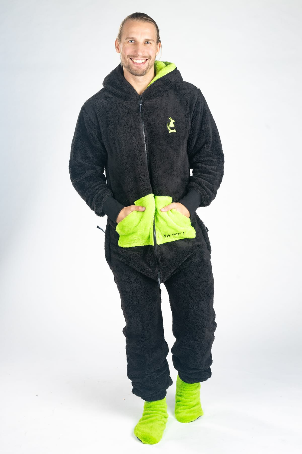 Dupačky teddy black green