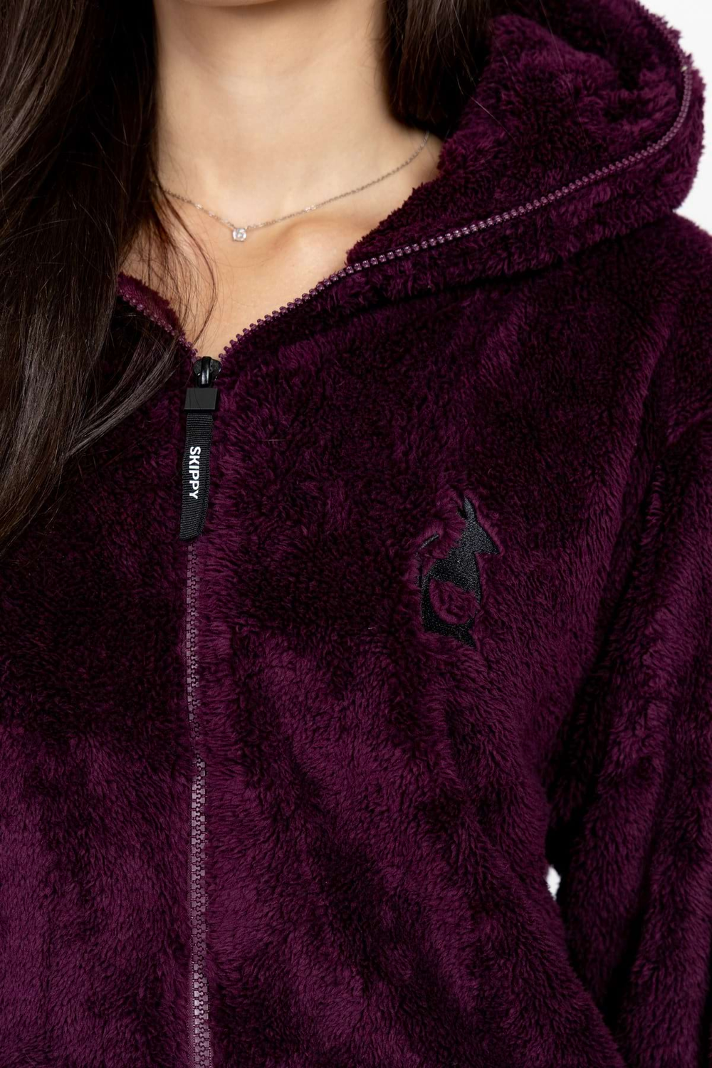 Overal teddy deep plum