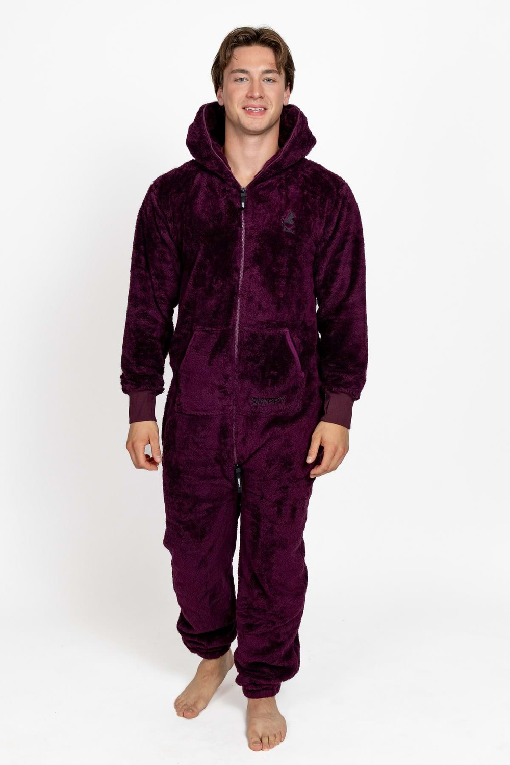 Overal teddy deep plum