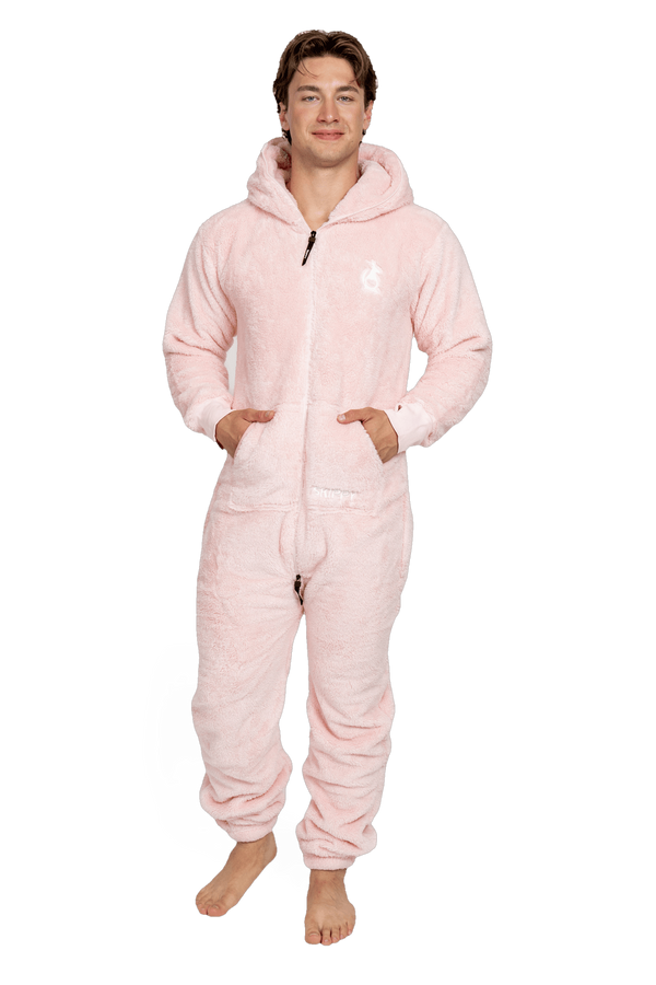 Overal teddy dusty blush pink