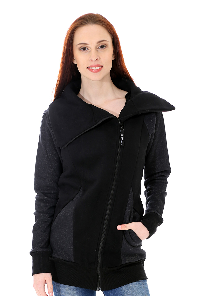 Mikino-kabátek black grey