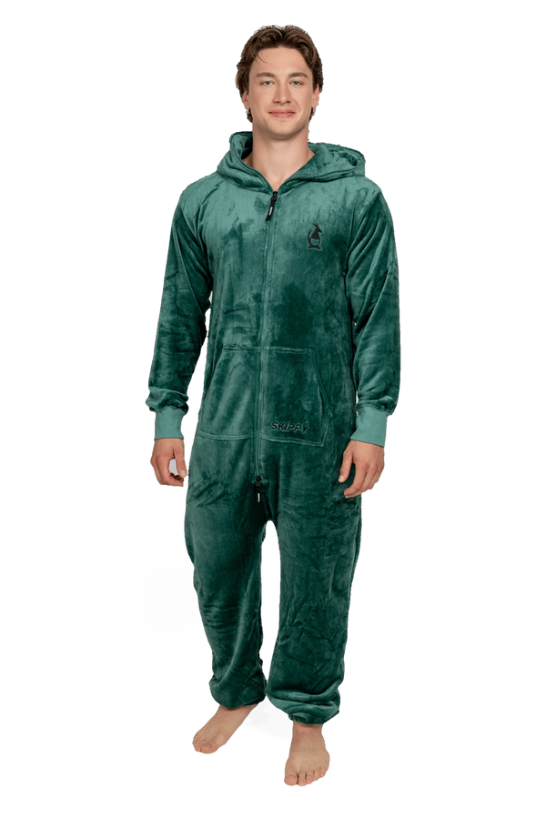Overal velur dark green