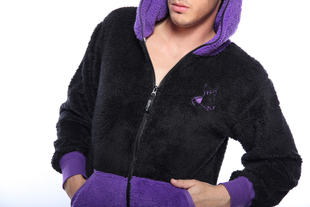 Skippy teddy black purple