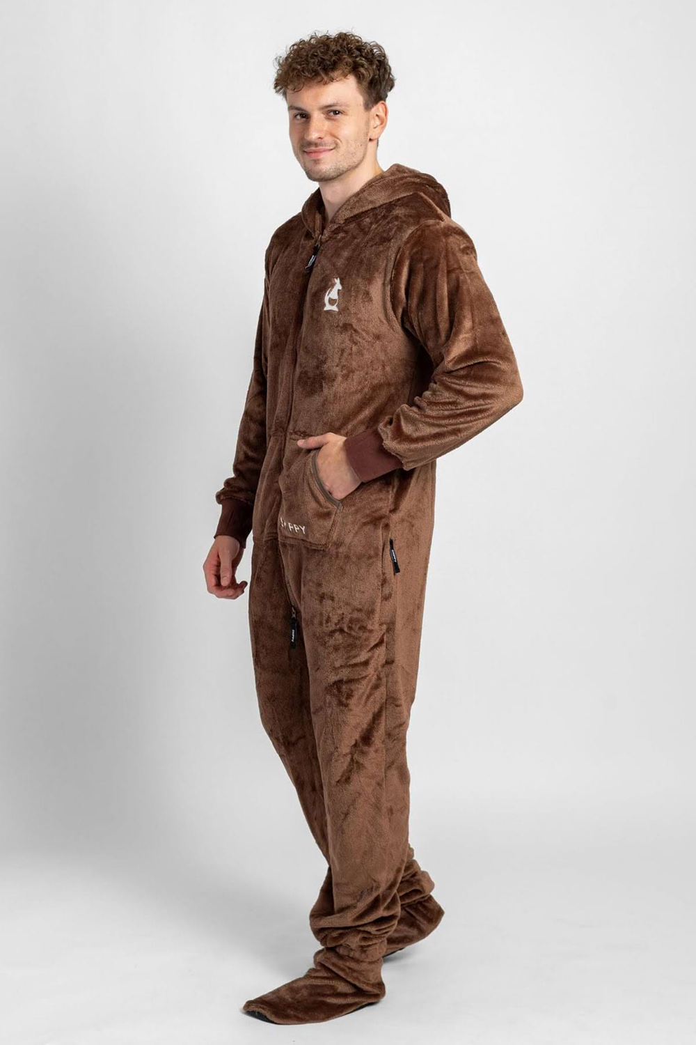 Dupačky velur mocha coffee