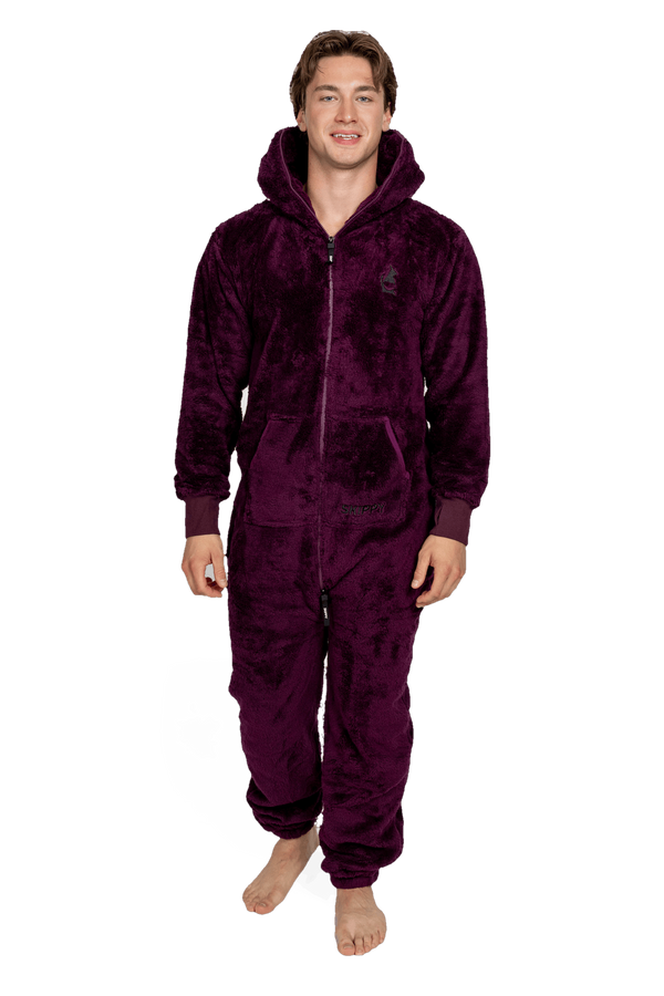 Overal teddy deep plum