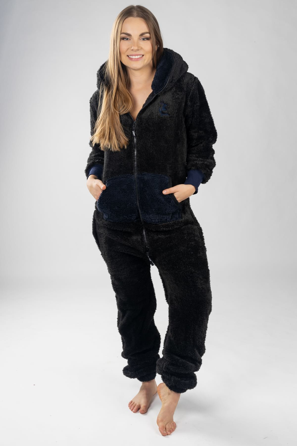 Dupačky teddy black navy