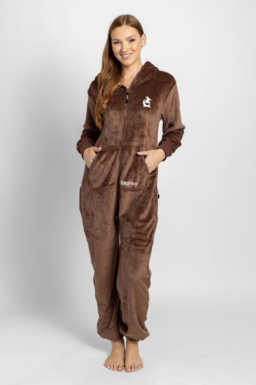 Dupačky velur mocha coffee