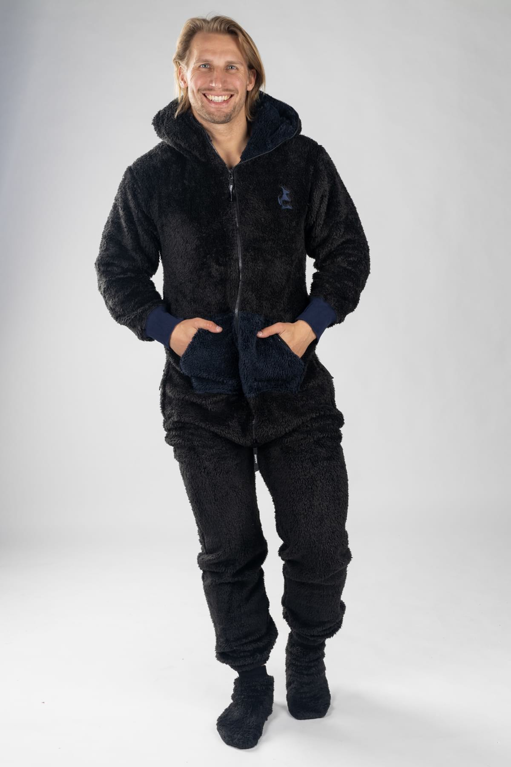 Dupačky teddy black navy