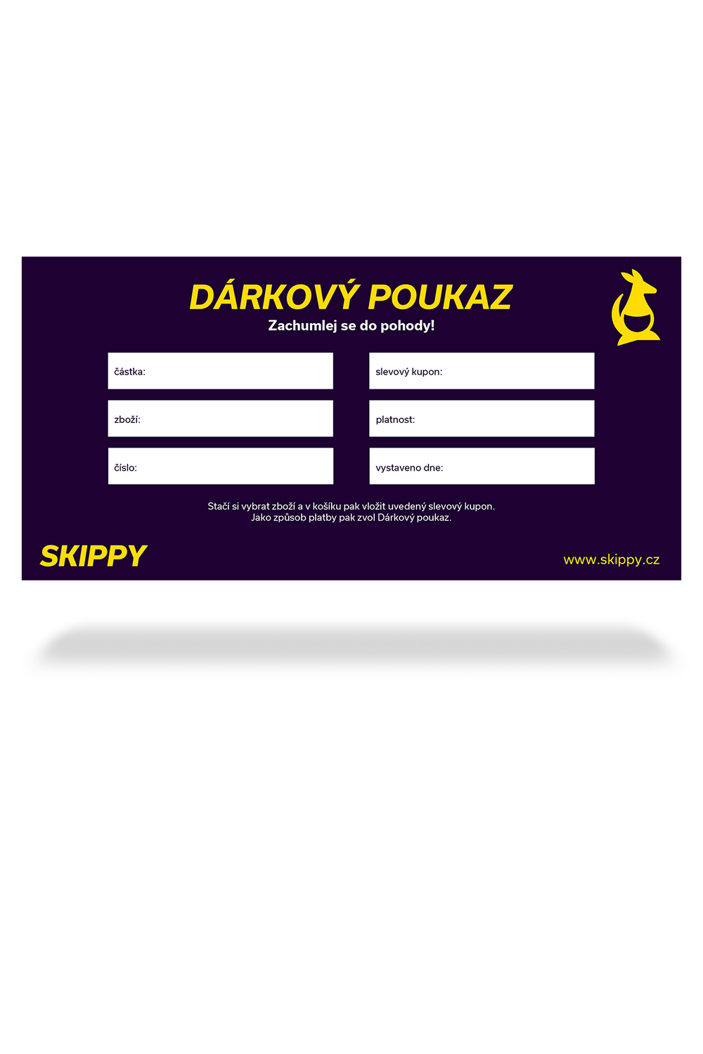 Dárkový poukaz vlastní hodnoty