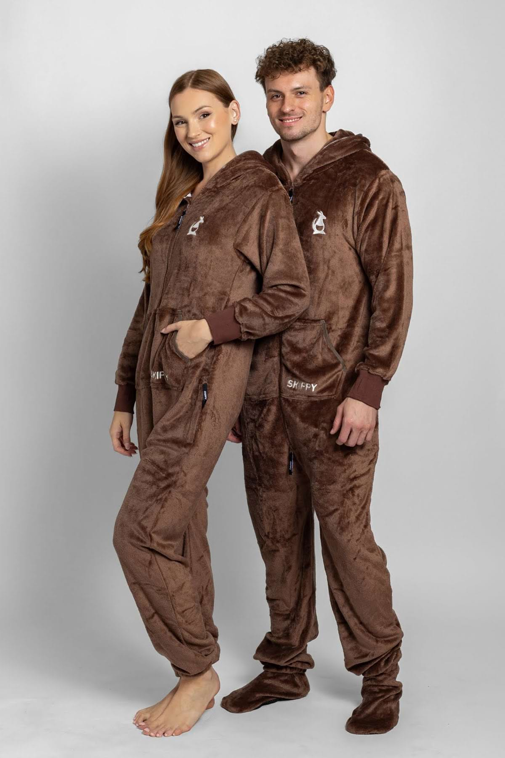 Dupačky velur mocha coffee