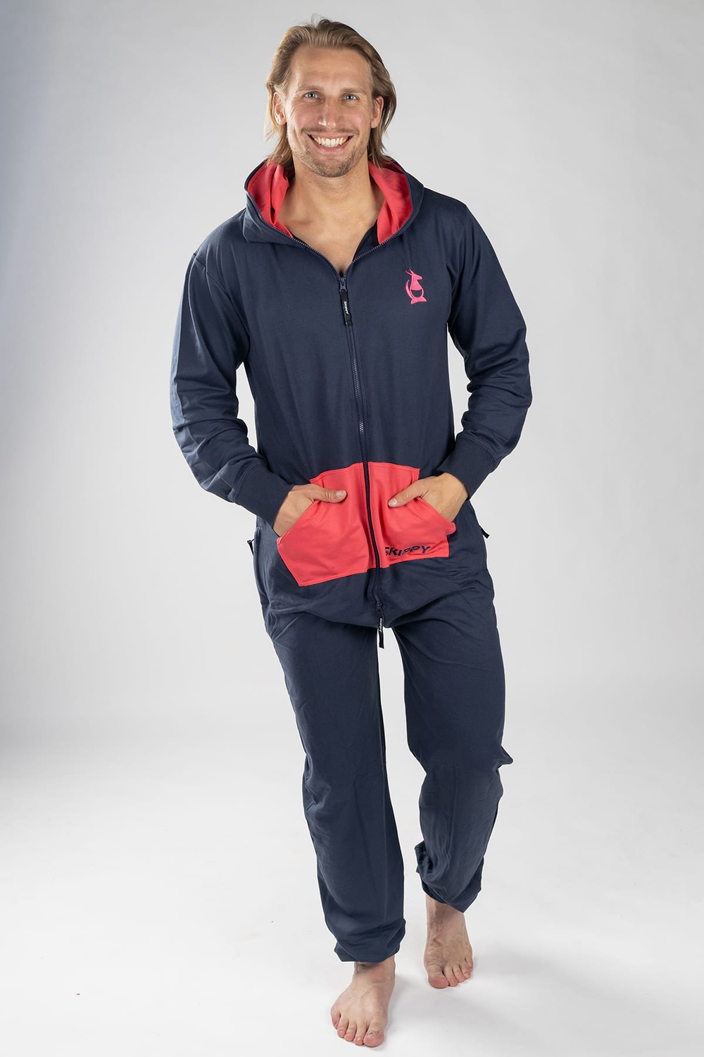 Dupačky light – navy fuchsia