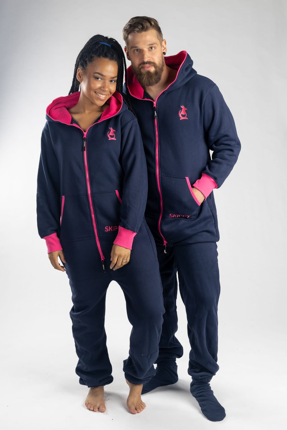 Dupačky navy fuchsia