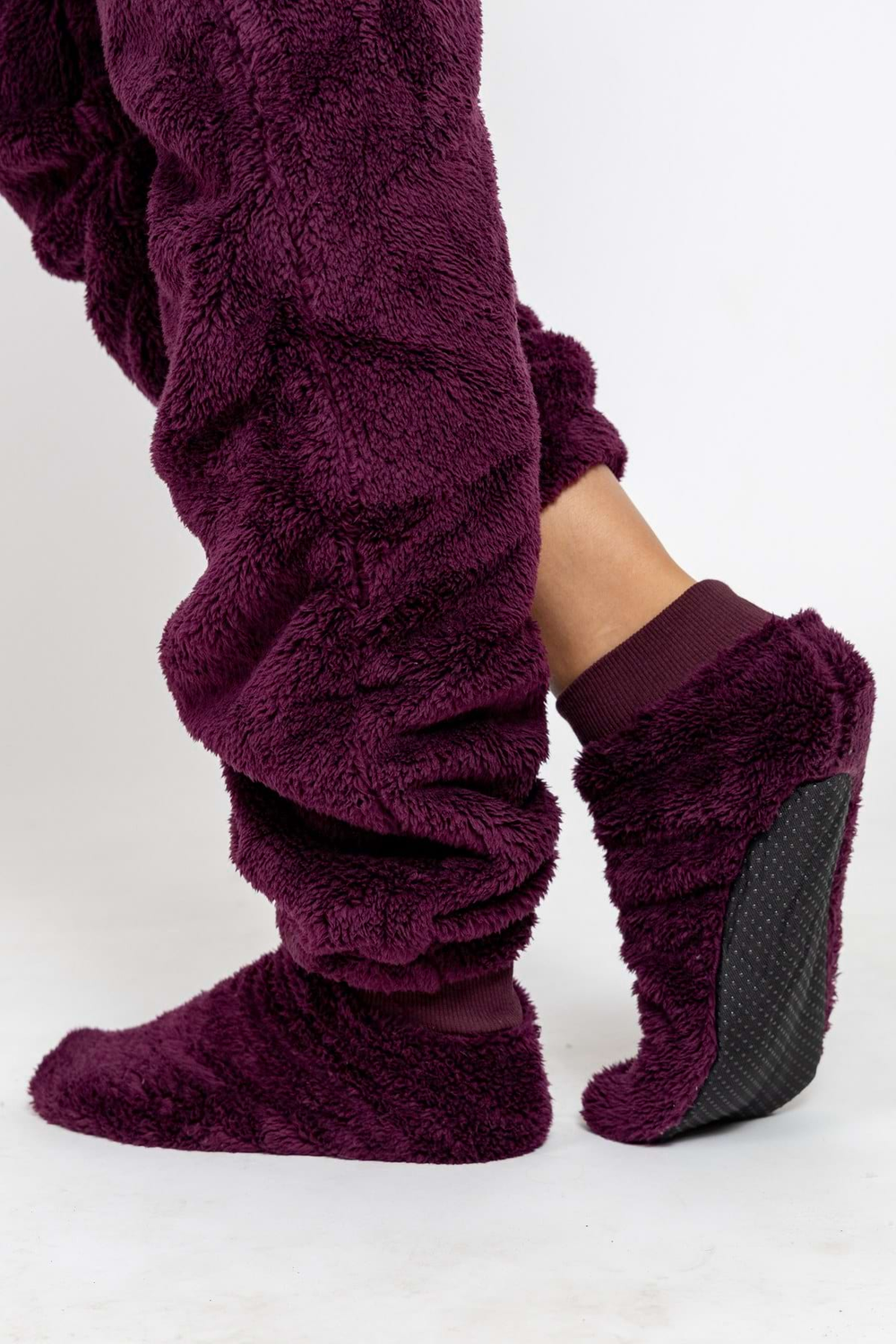 Overal teddy deep plum