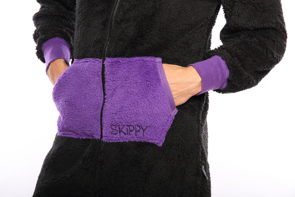 Skippy teddy black purple