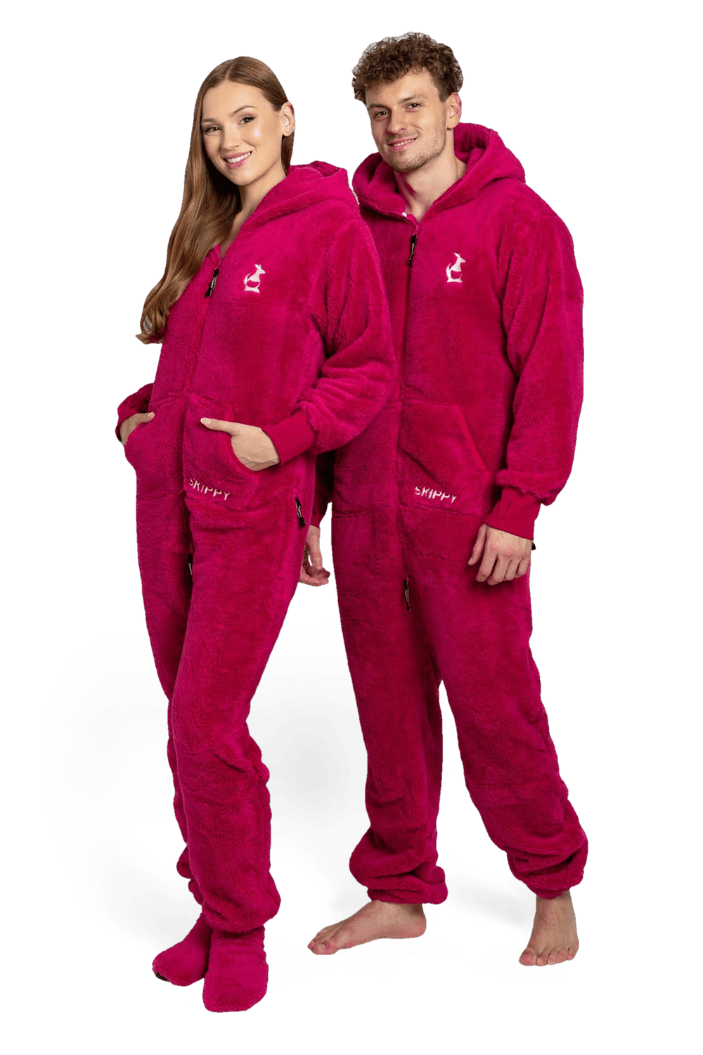 Overal teddy raspberry pink