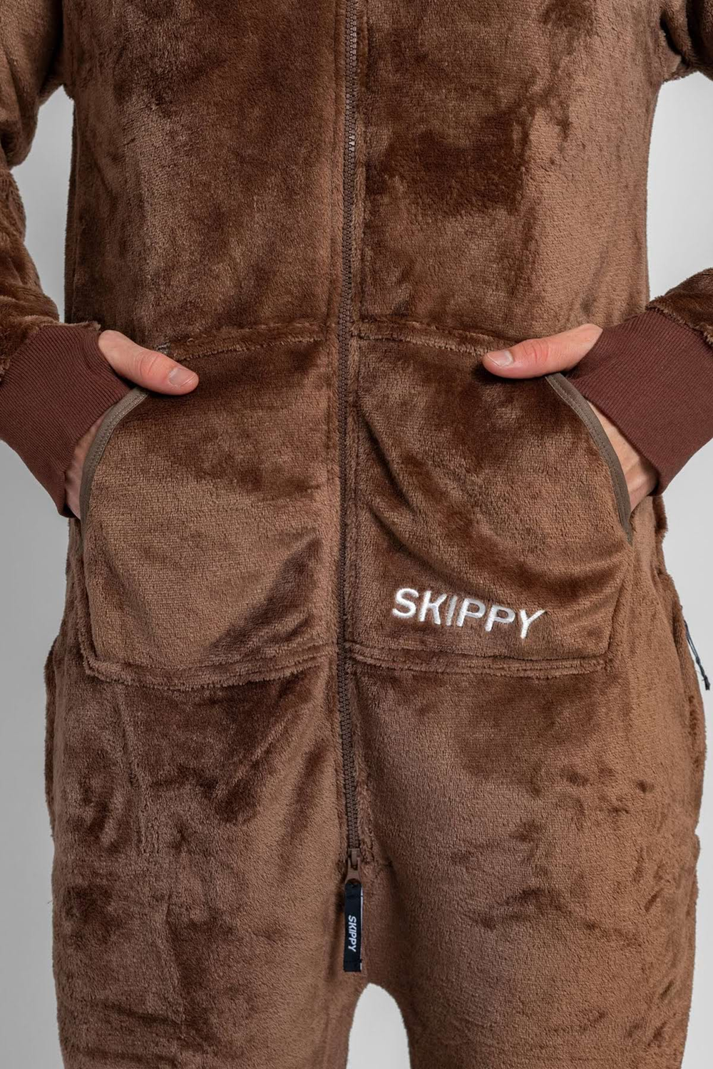 Dupačky velur mocha coffee