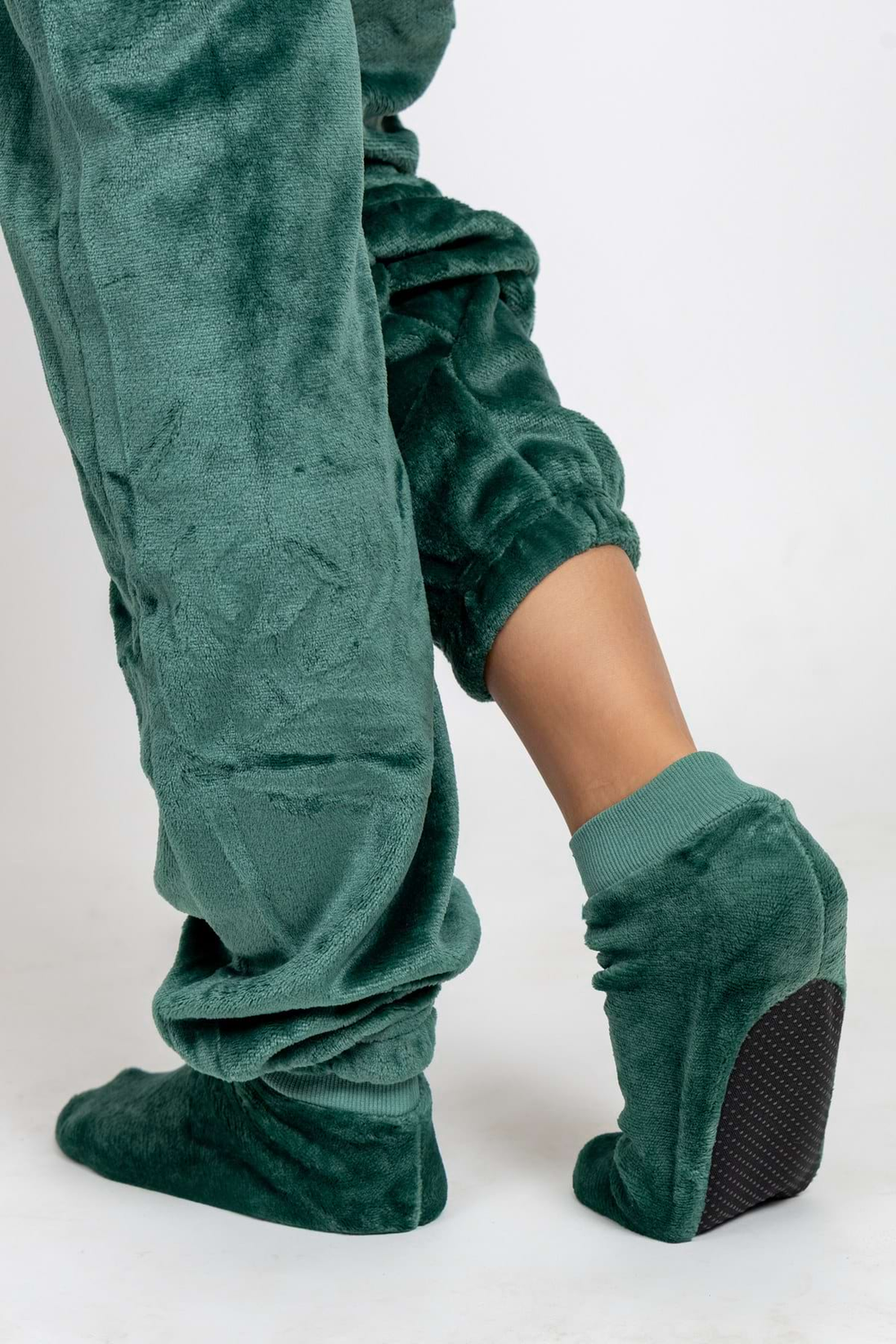 Overal velur dark green