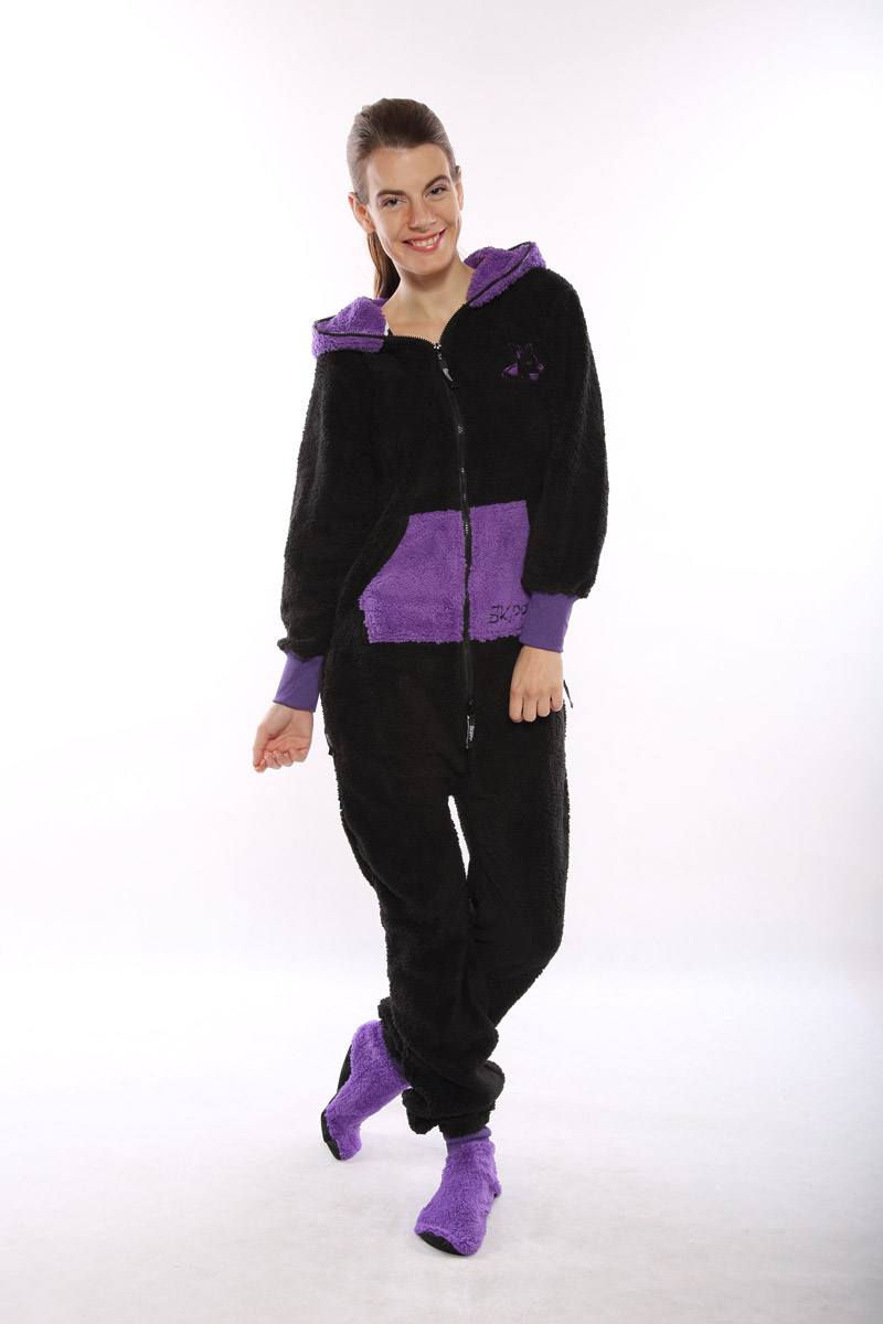 Skippy teddy black purple