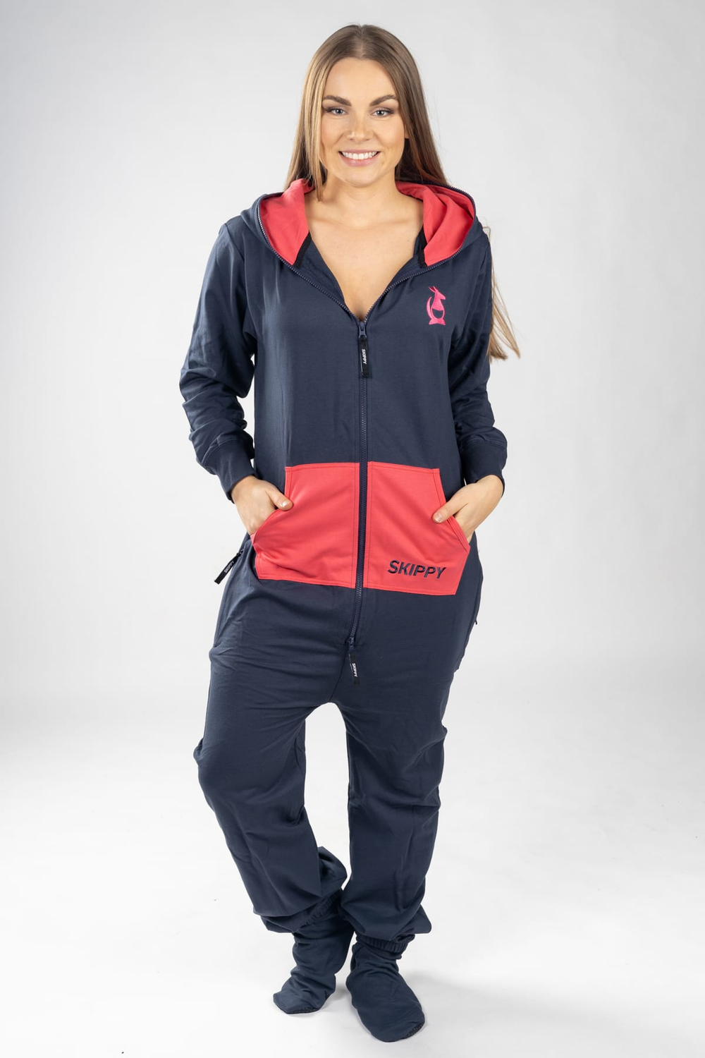 Dupačky light – navy fuchsia