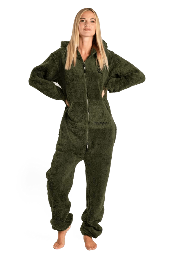 Overal teddy dusty green