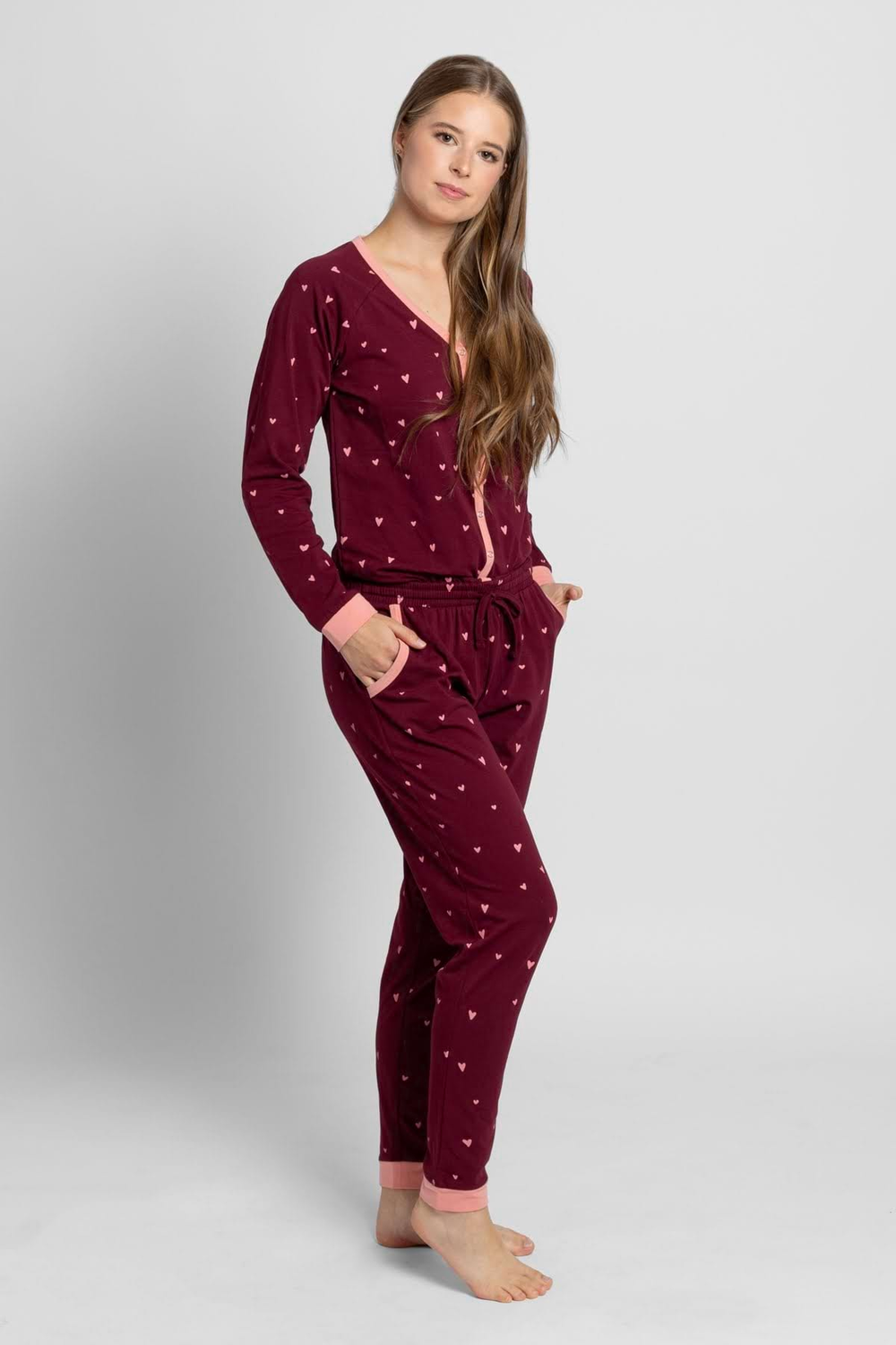 Dámský overal sangria hearts