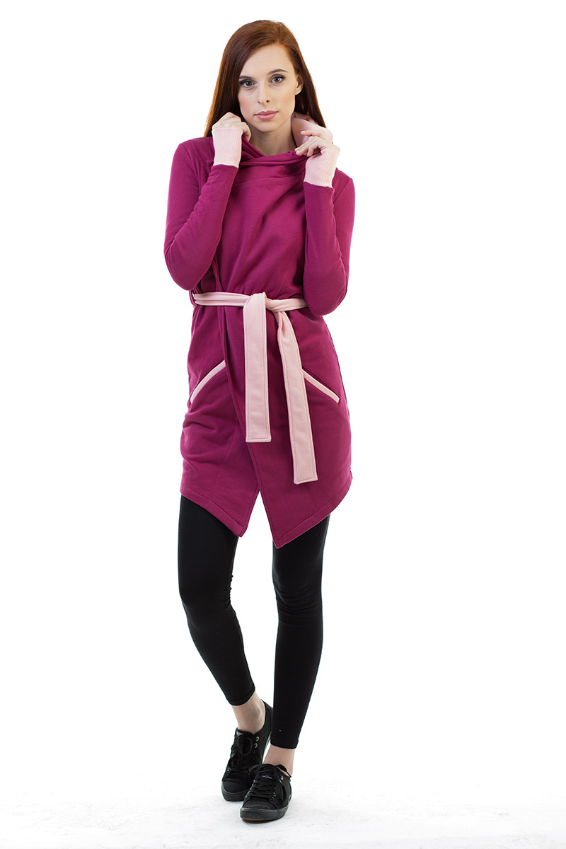 Dámský kardigan bordó