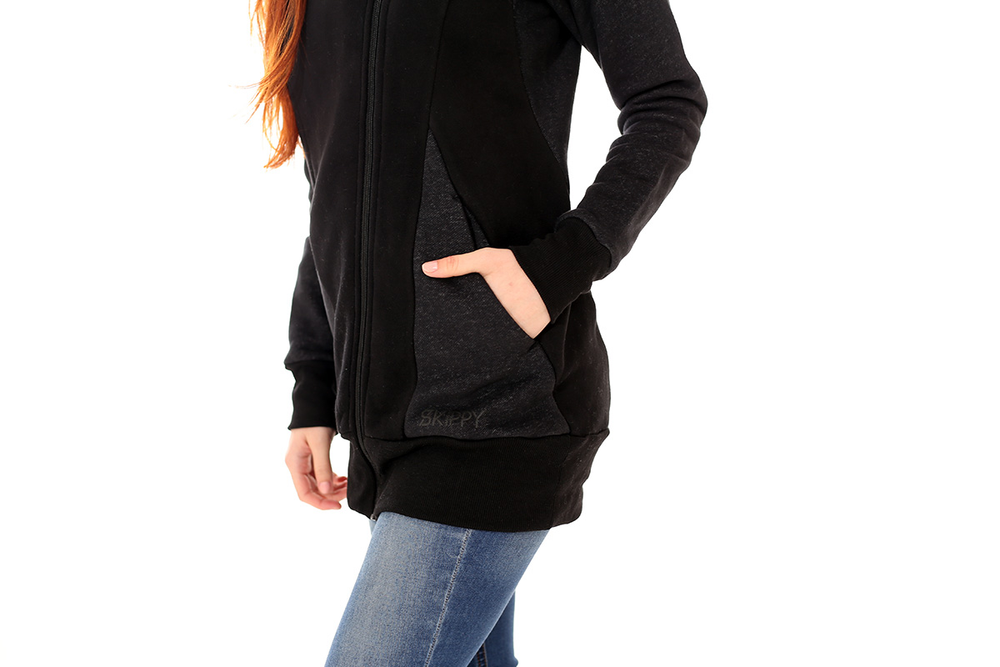 Mikino-kabátek black grey