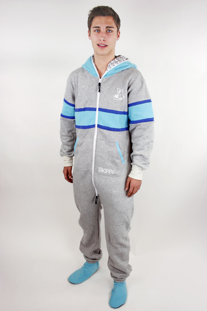 Skippy grey blue strip