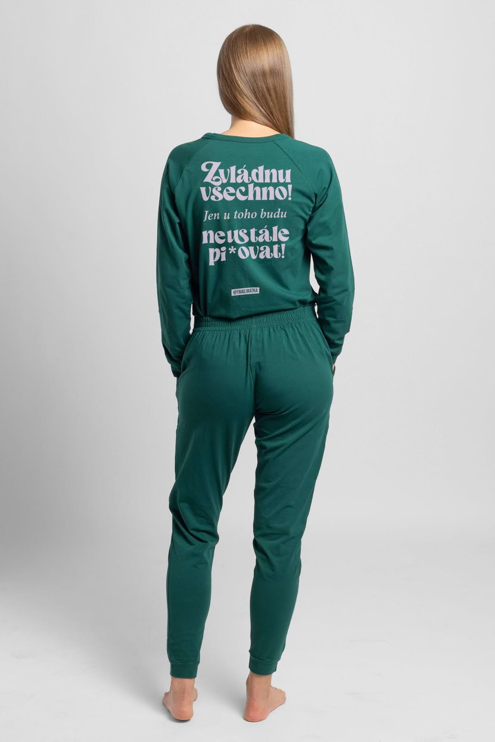 Overal Traumatka Zvládnu všechno dark emerald