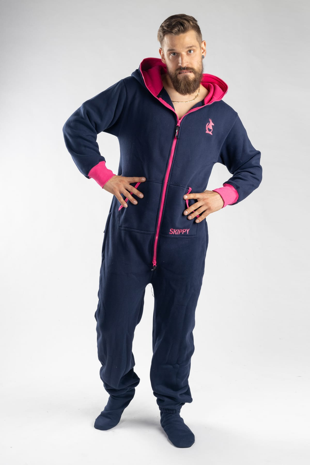 Dupačky navy fuchsia