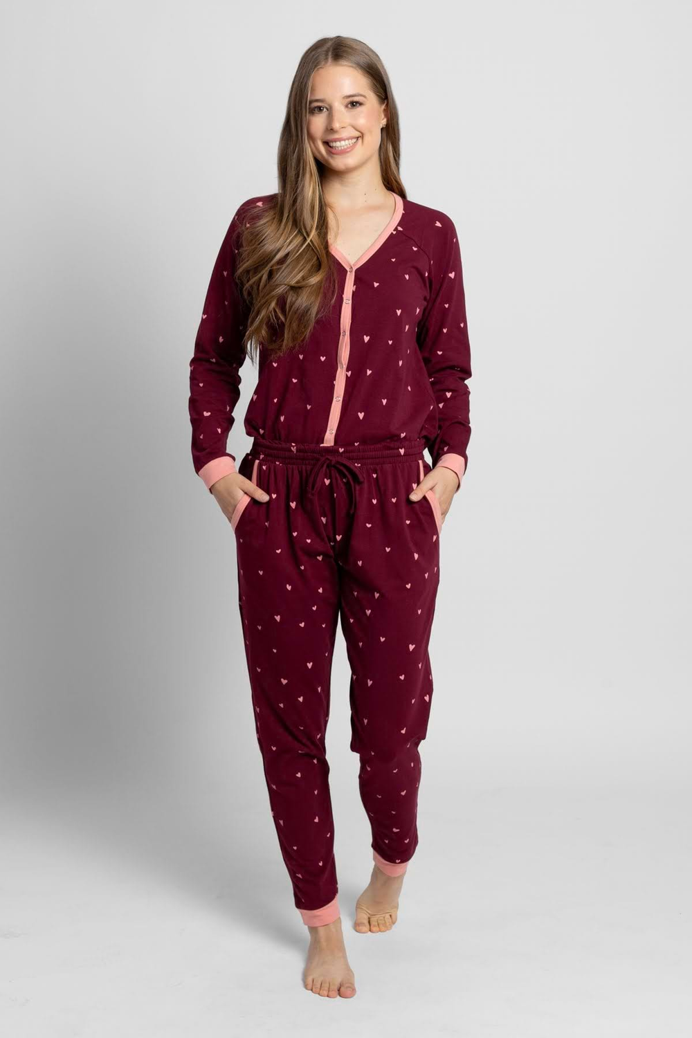 Dámský overal sangria hearts