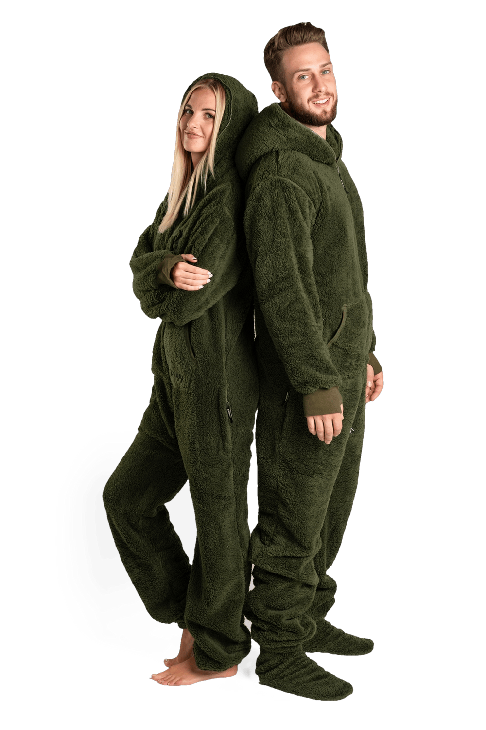 Overal teddy dusty green