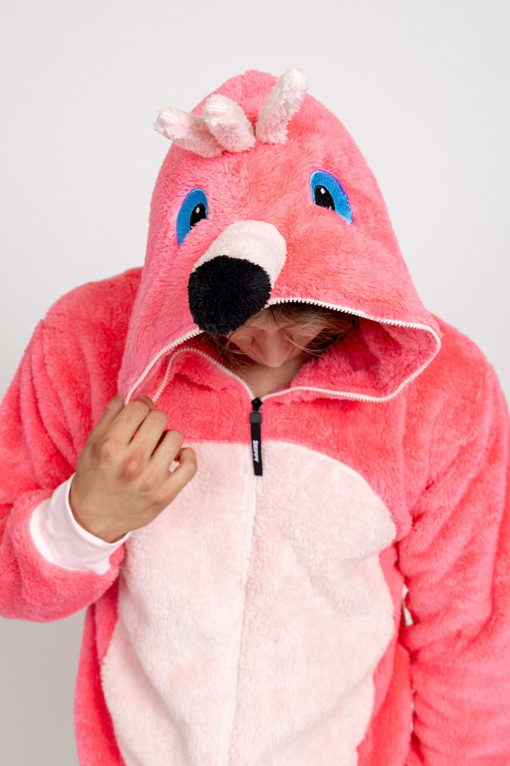 Overal teddy plameňák