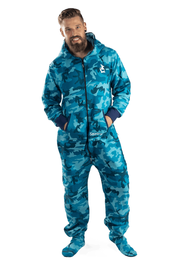 Overal camo blue