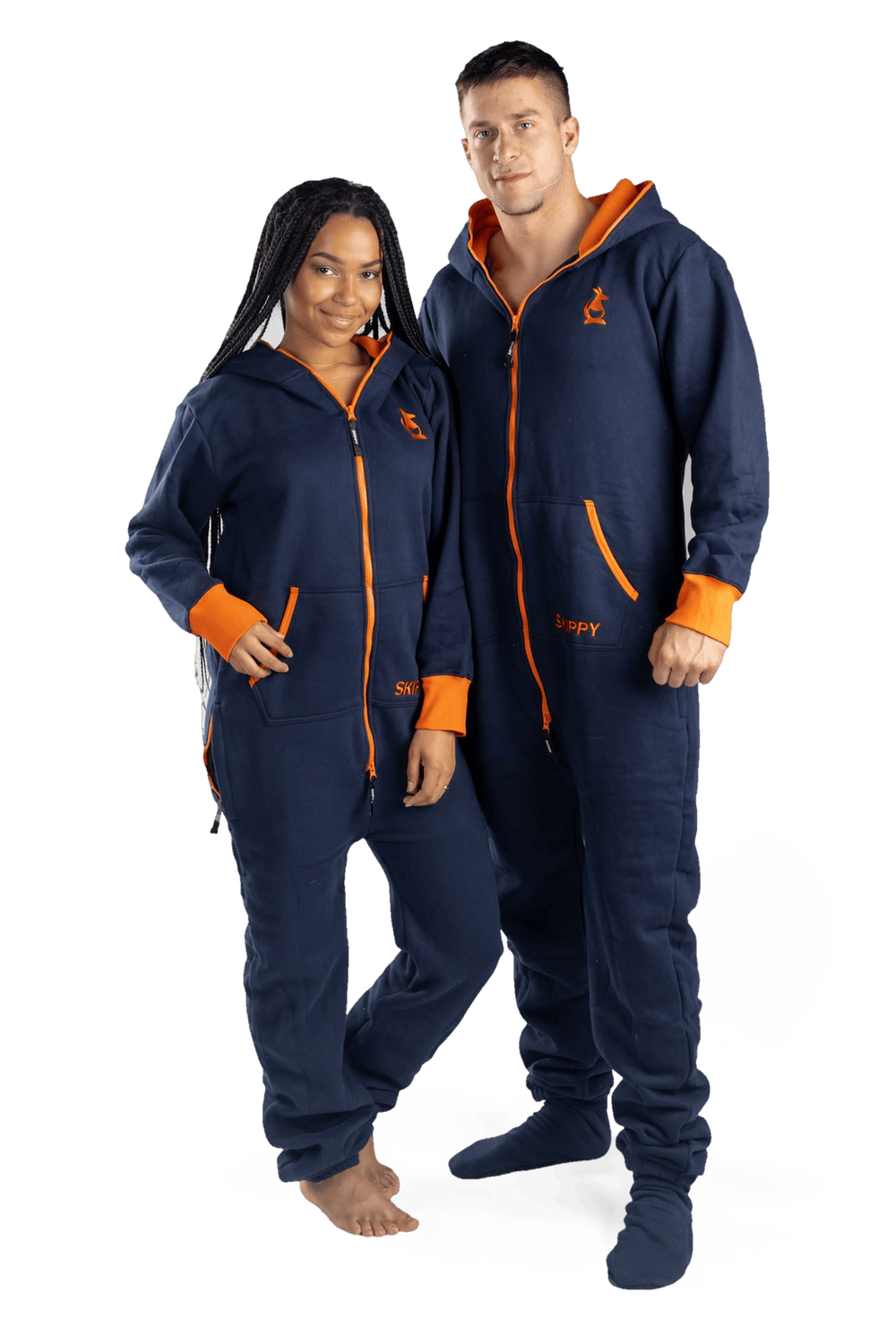 Overal navy orange