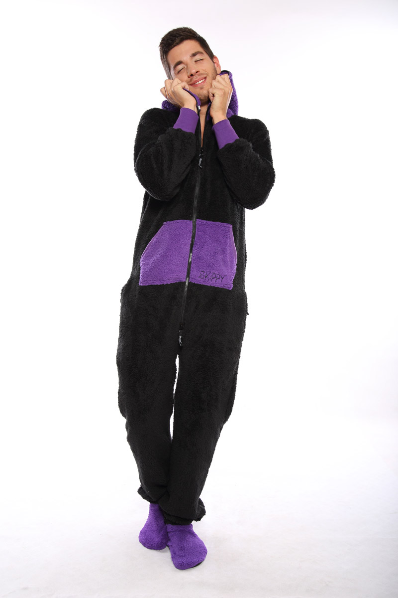 Skippy teddy black purple